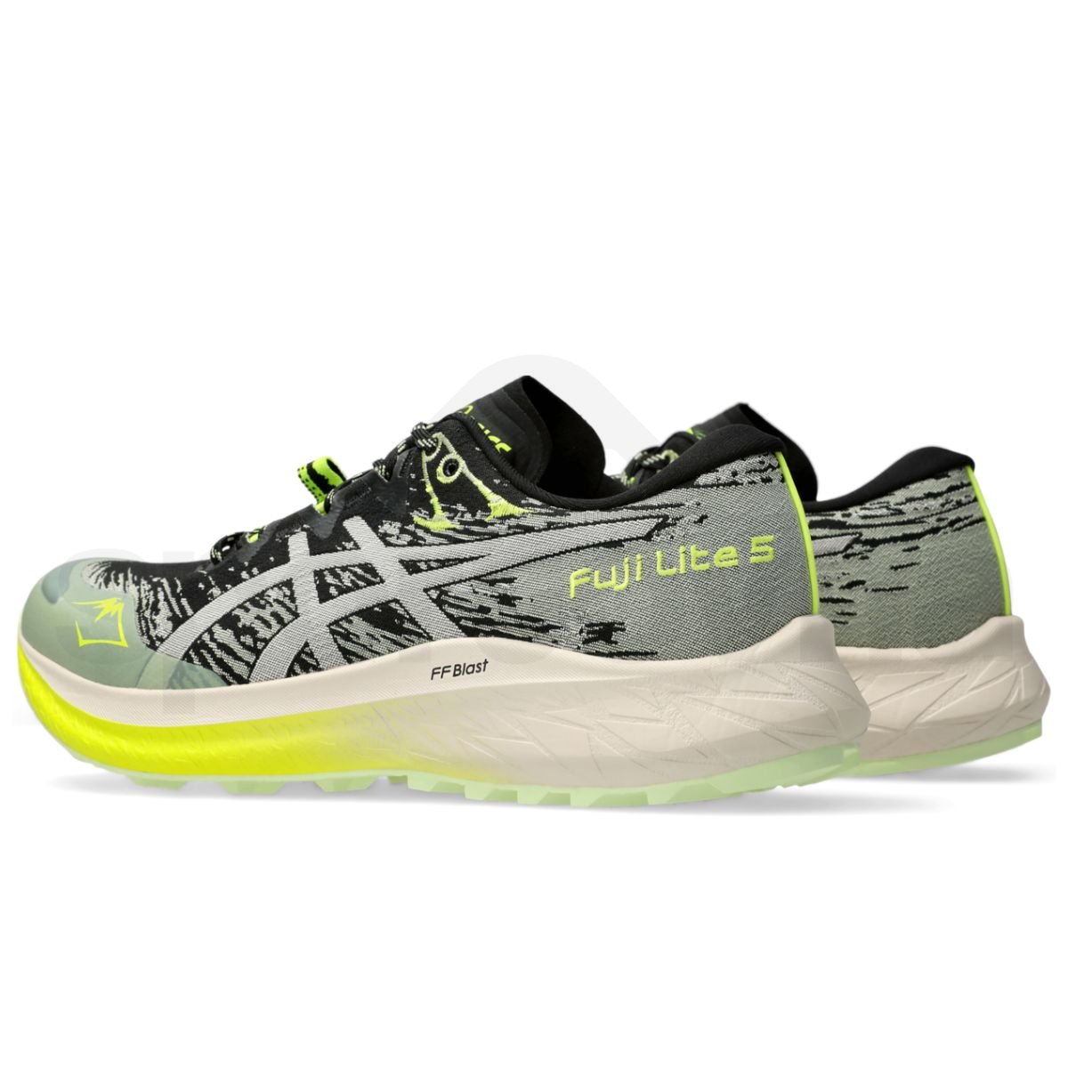 Obuv Asics Fuji Lite 5 W - černá/žlutá