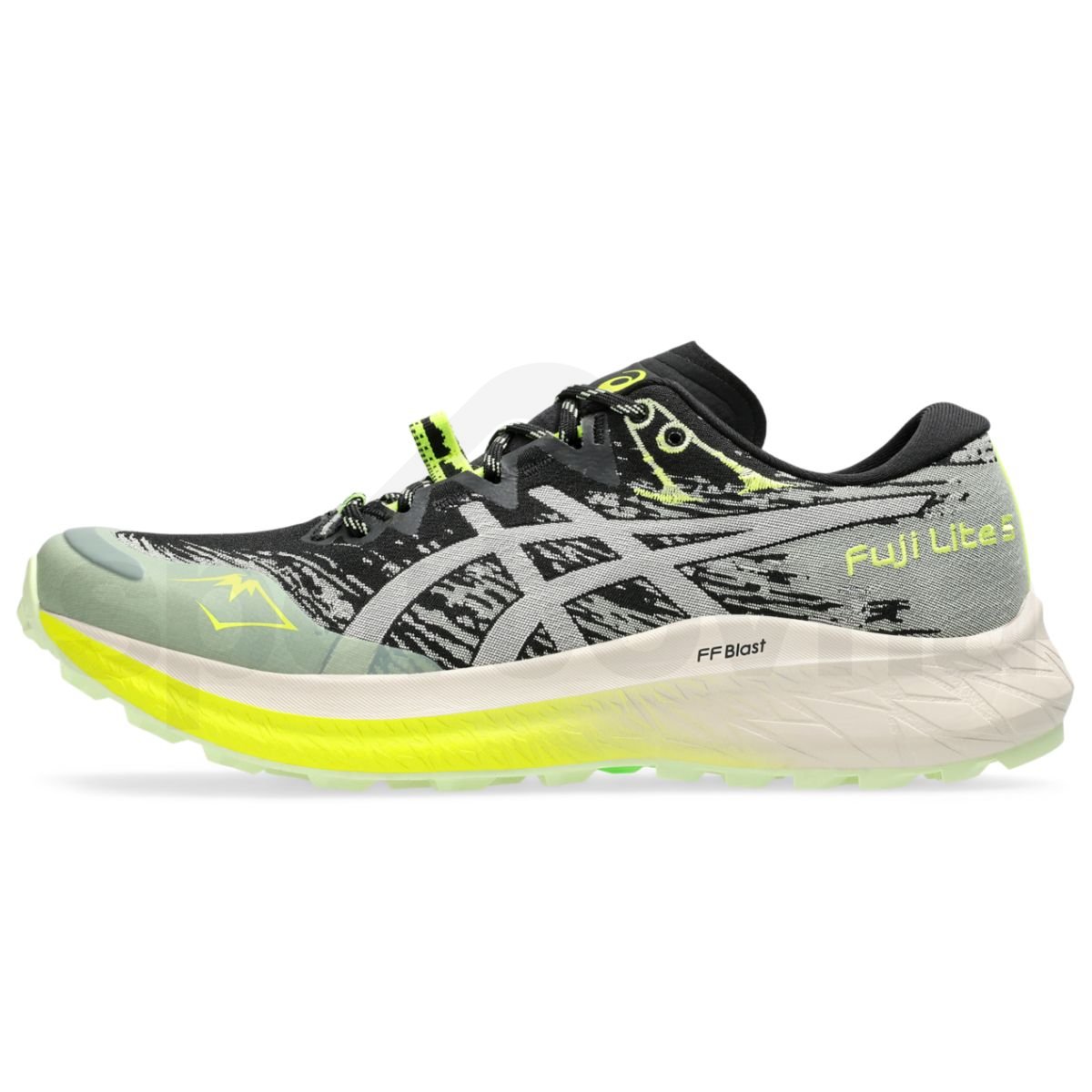 Obuv Asics Fuji Lite 5 W - čierna/žltá