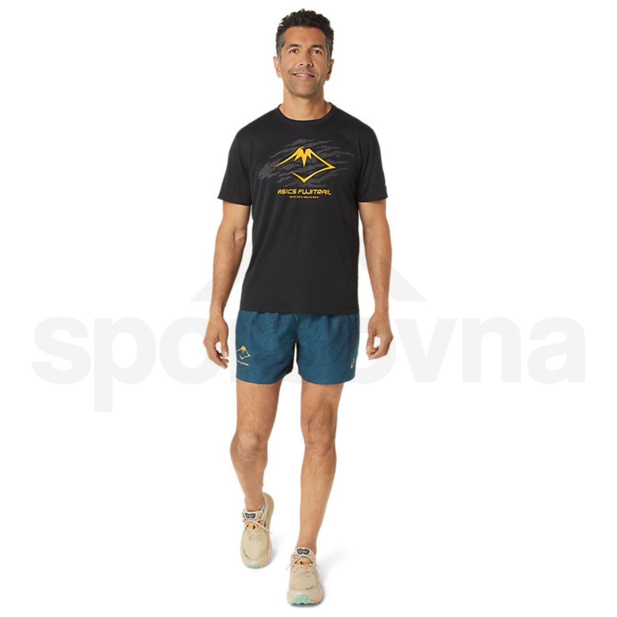 Tričko Asics Fujitrail Logo SS Top M - sivá