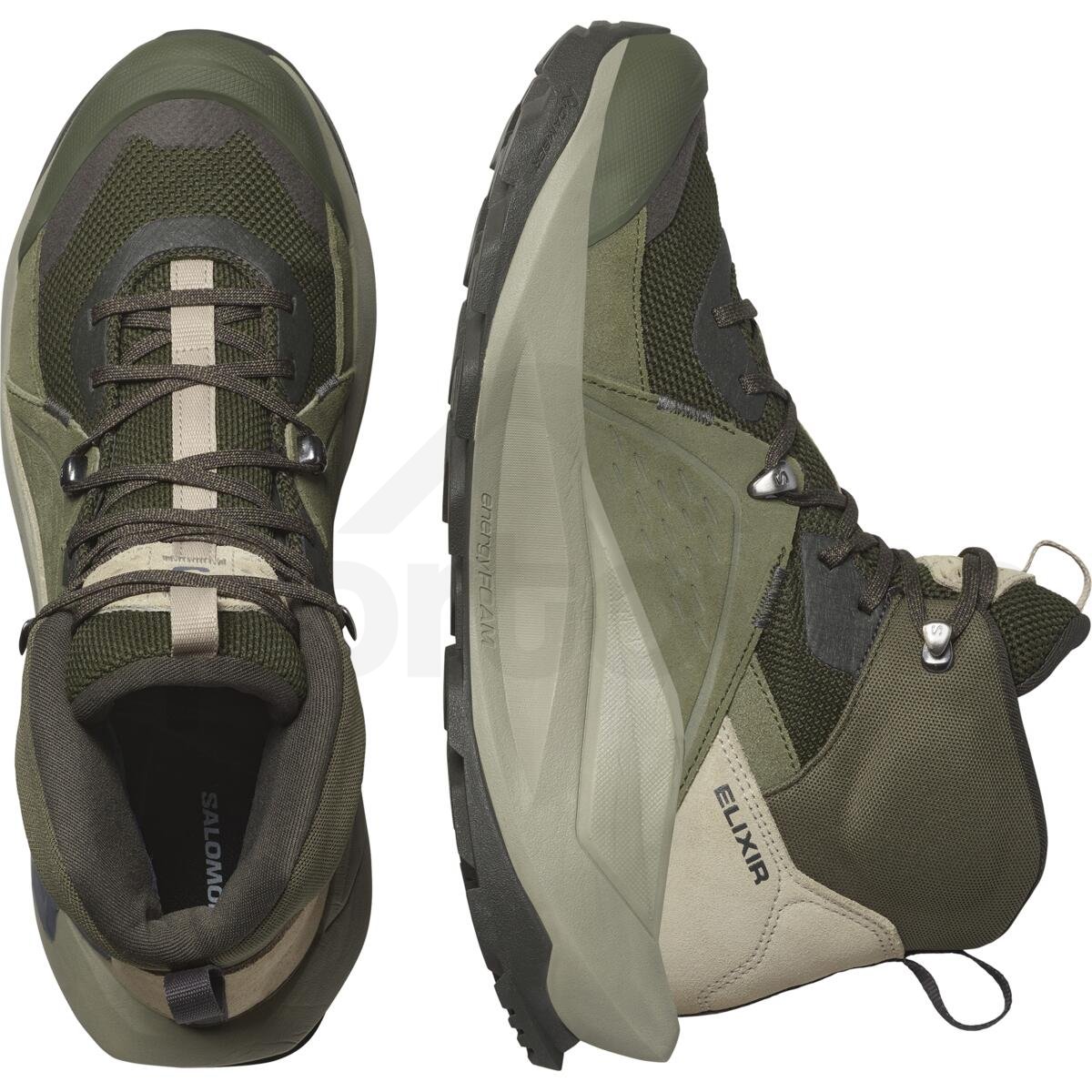 Obuv Salomon Elixir Mid GTX M - zelená