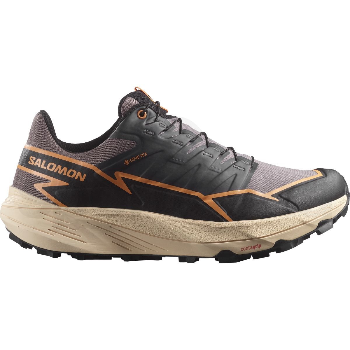 Obuv Salomon Thundercross GTX W - hnedá/čierna/oranžová