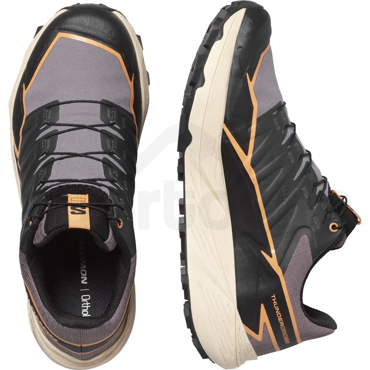 Obuv Salomon Thundercross GTX W - hnedá/čierna/oranžová