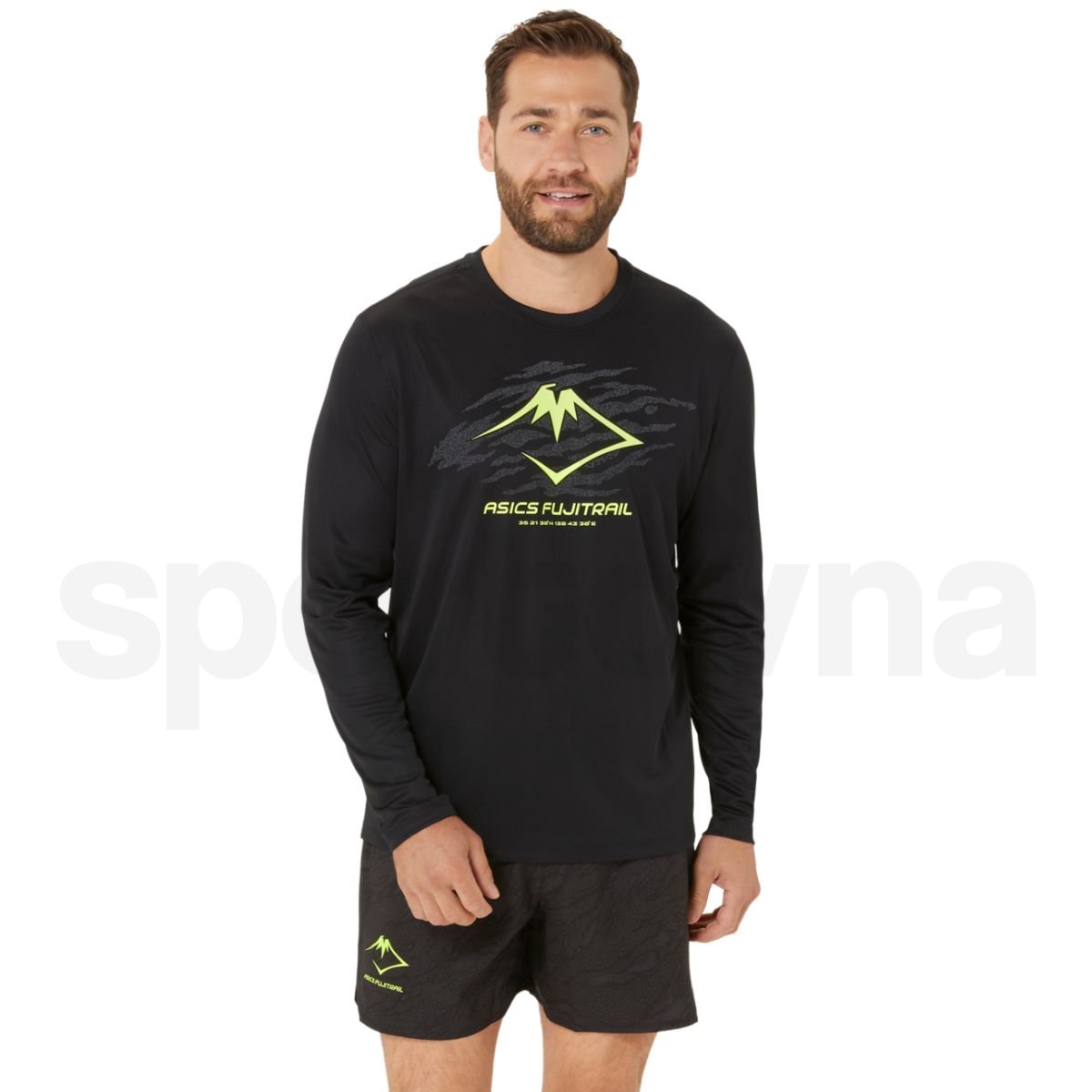 Tričko Asics Fujitrail Logo LS Top M - černá