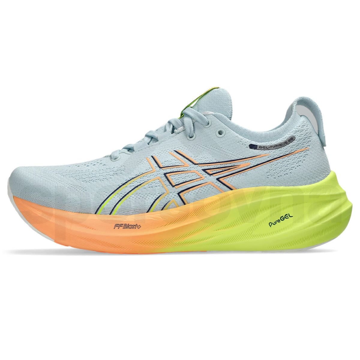 Obuv Asics Gel-Nimbus 26 Paris W - šedá/žlutá/oranžová