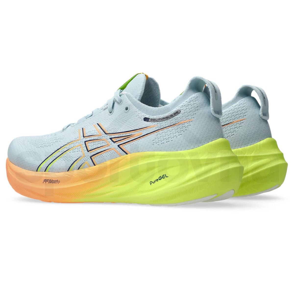 Obuv Asics Gel-Nimbus 26 Paris W - šedá/žlutá/oranžová