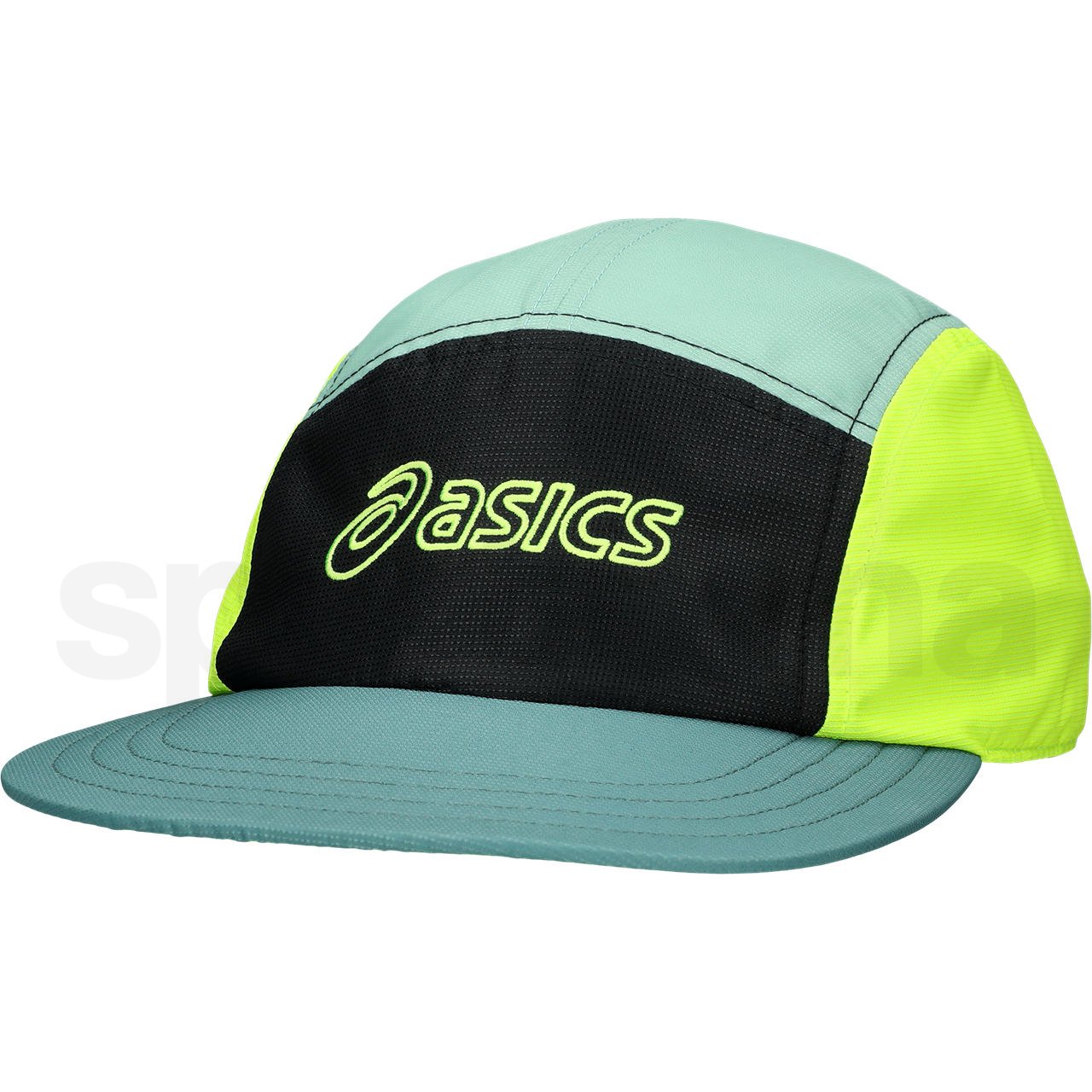 Šiltovka Asics Asics 5 Panel Cap - zelená/žltá