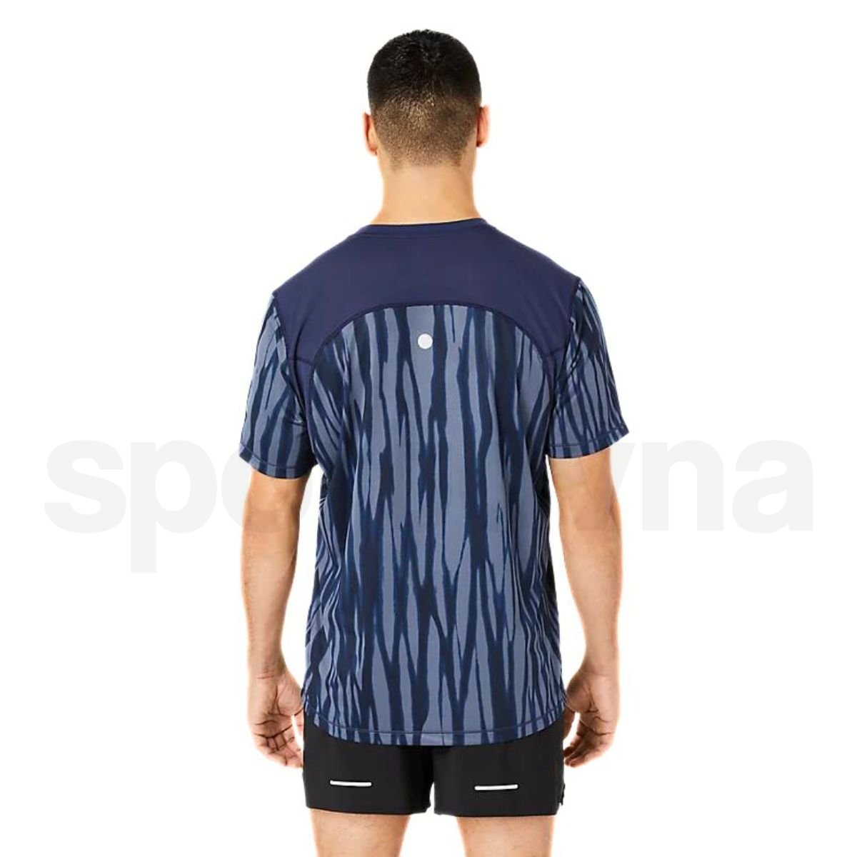 Tričko Asics Road All Over Print SS Top M - modrá