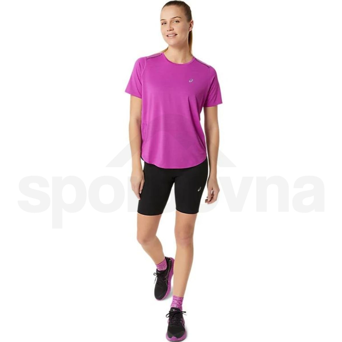 Tričko Asics Road SS Top W - fialová