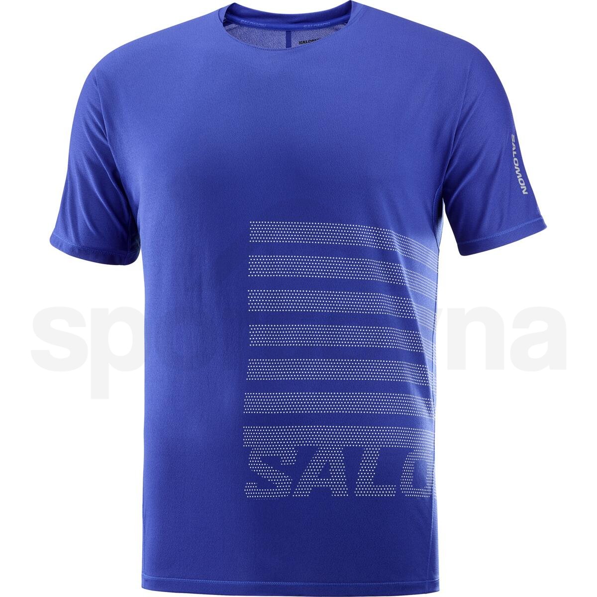 Tričko Salomon Sense Aero SS Tee GFX M - modrá