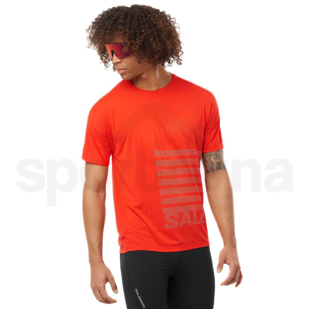 Футболка Salomon Sense Aero SS Tee GFX M - червоний