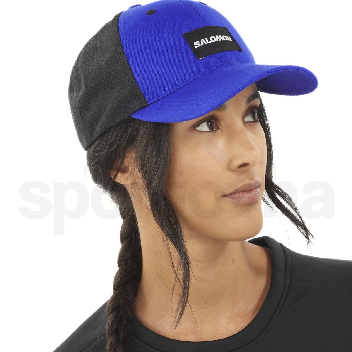 Šiltovka Salomon Trucker Curved Cap - čierna/modrá