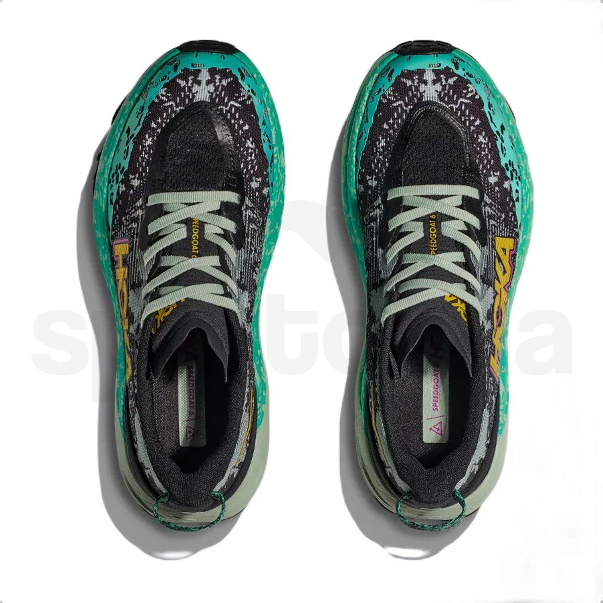 Obuv Hoka Speedgoat 6 W - černá/zelená