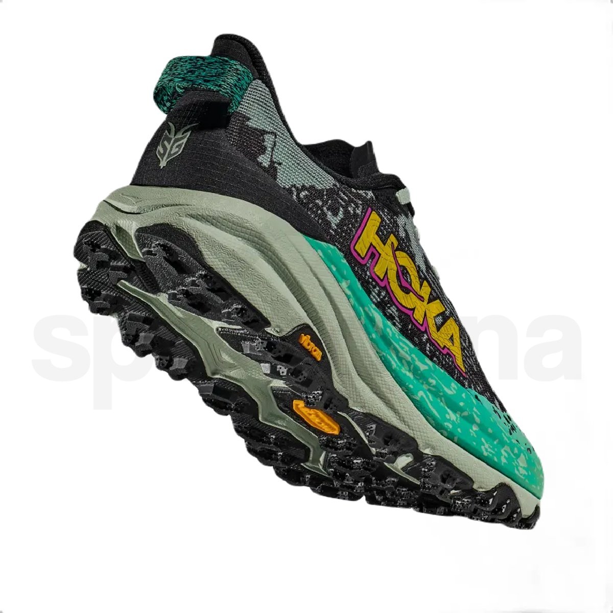 Obuv Hoka Speedgoat 6 W - čierna/zelená