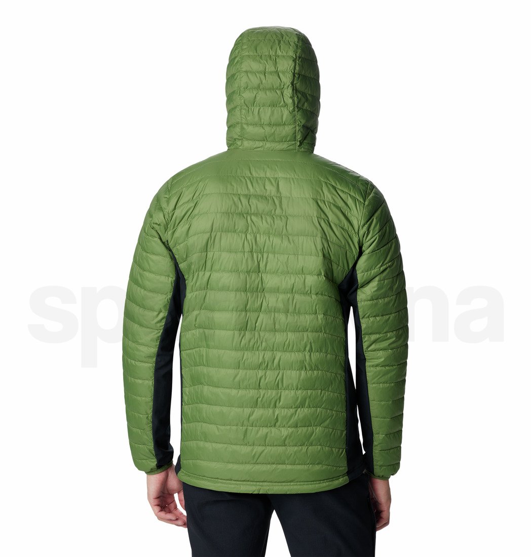 Bunda Columbia Powder Pass™ Hooded Jacket M - zelená/čierna