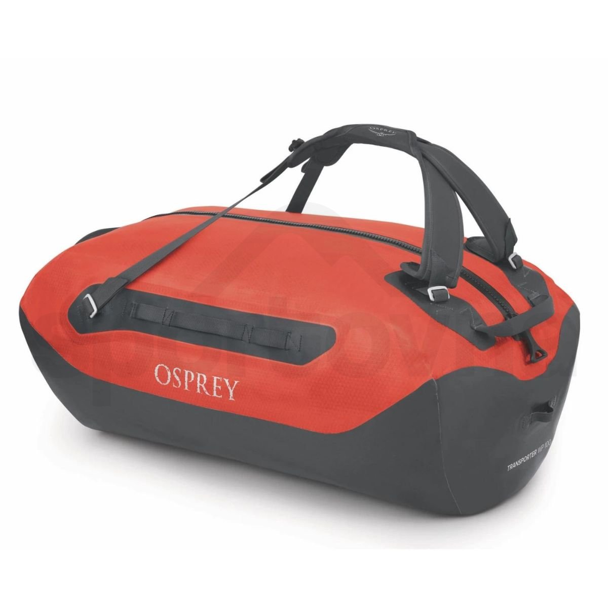 Cestovná taška Osprey Transporter WP Duffel 100 - oranžová/čierna