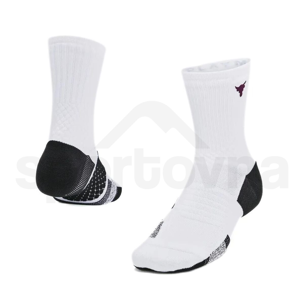 Ponožky Under Armour UA Project Rock AD Playmaker 1ks - biela