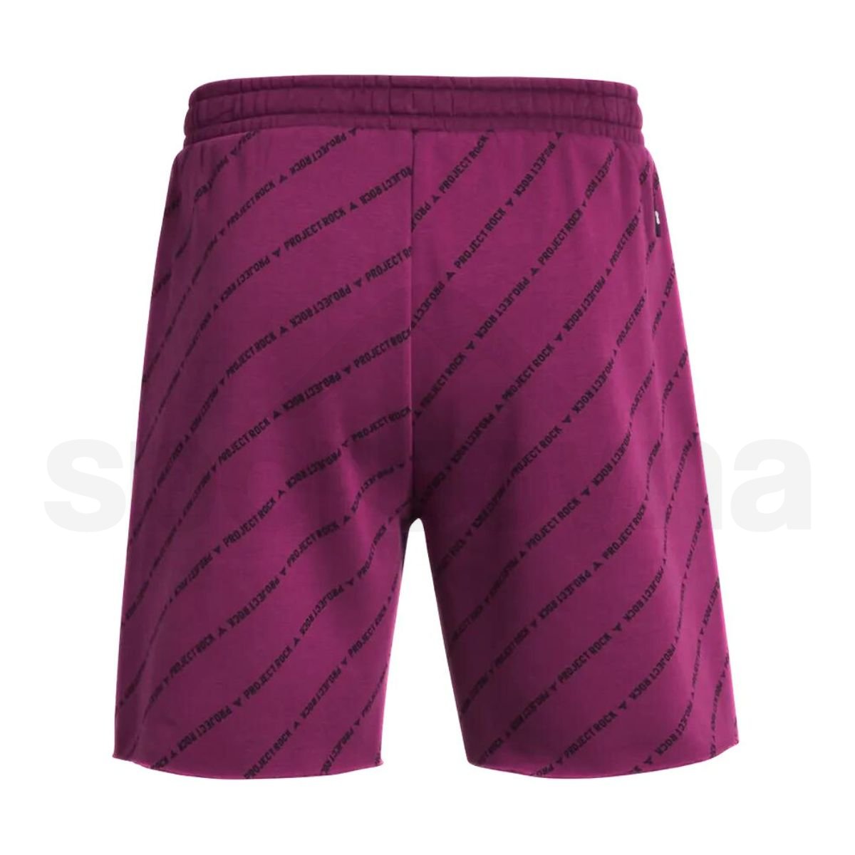 Kraťasy Under Armour Project Rock Icon Fleece Short Pt Badge Of Honor M - fialová