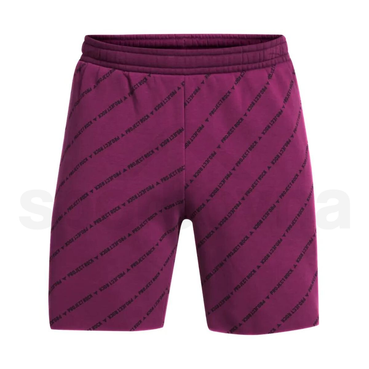 Šortky Under Armour Project Rock Icon Fleece Short Pt Badge Of Honor M - fialová