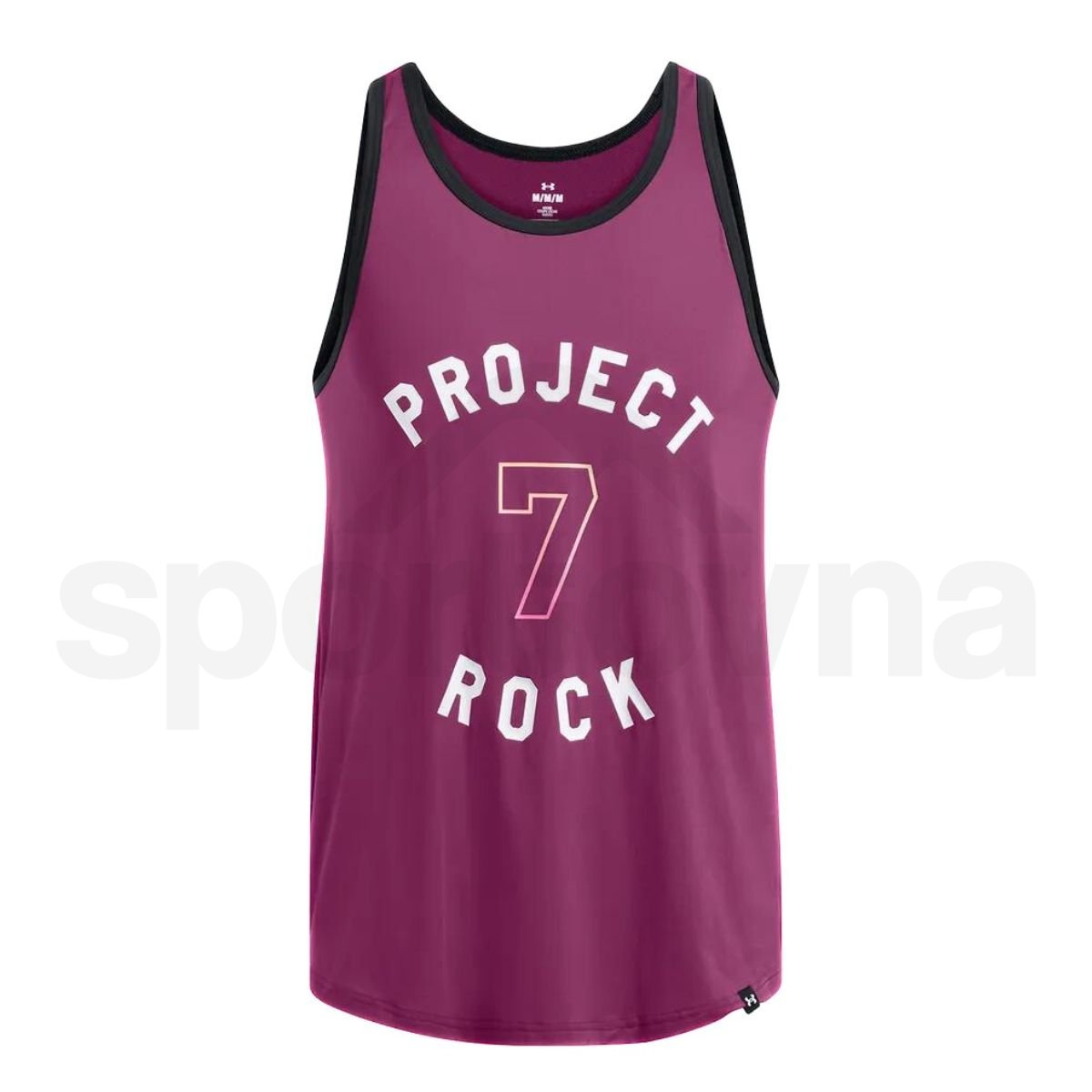 Tílko Under Armour Project Rock Mesh Tank Badge Of Honor M - fialová