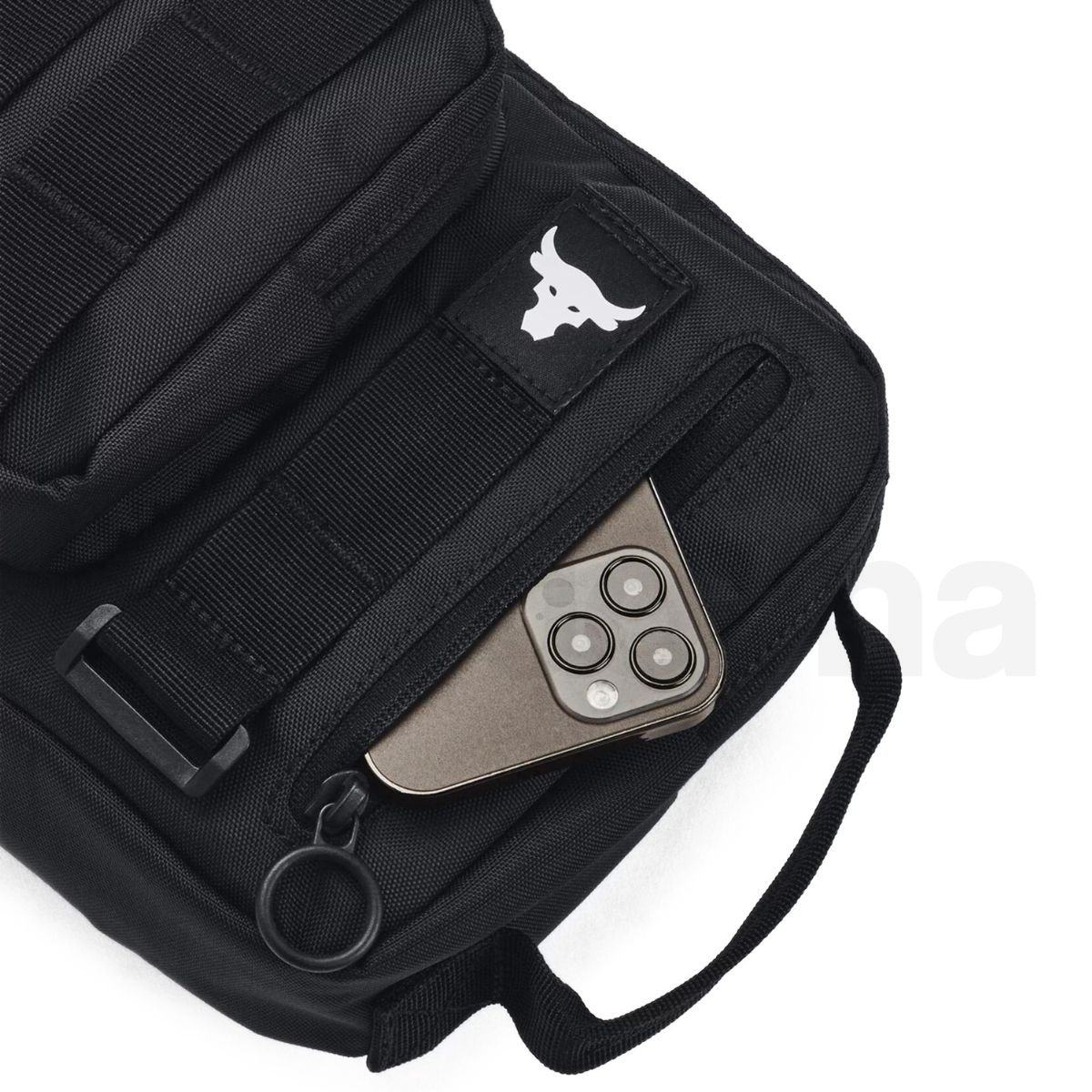 Taška Under Armour UA Project Rock Waist Bag M - černá