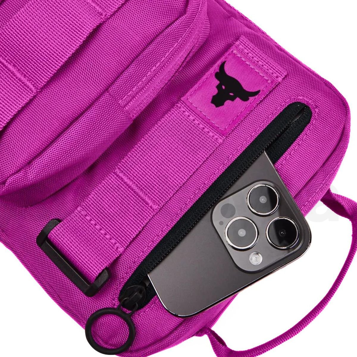 Taška Under Armour UA Project Rock Waist Bag - fialová