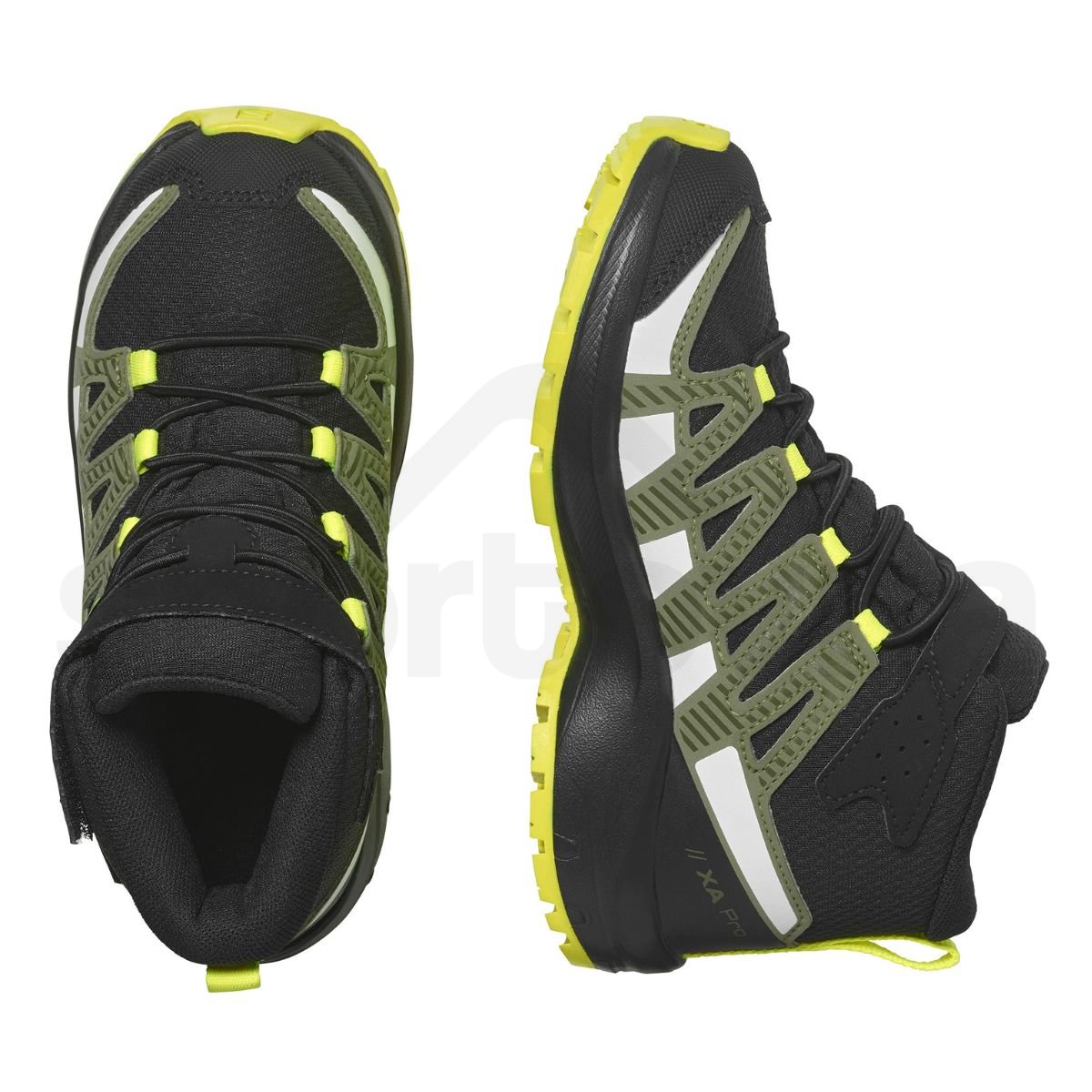 Salomon XA PRO V8 Mid CSWP J - čierna/zelená