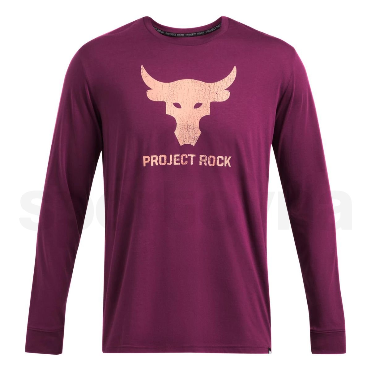 Tričko Under Armour UA Project Rock Brahma Bull LS M - fialová