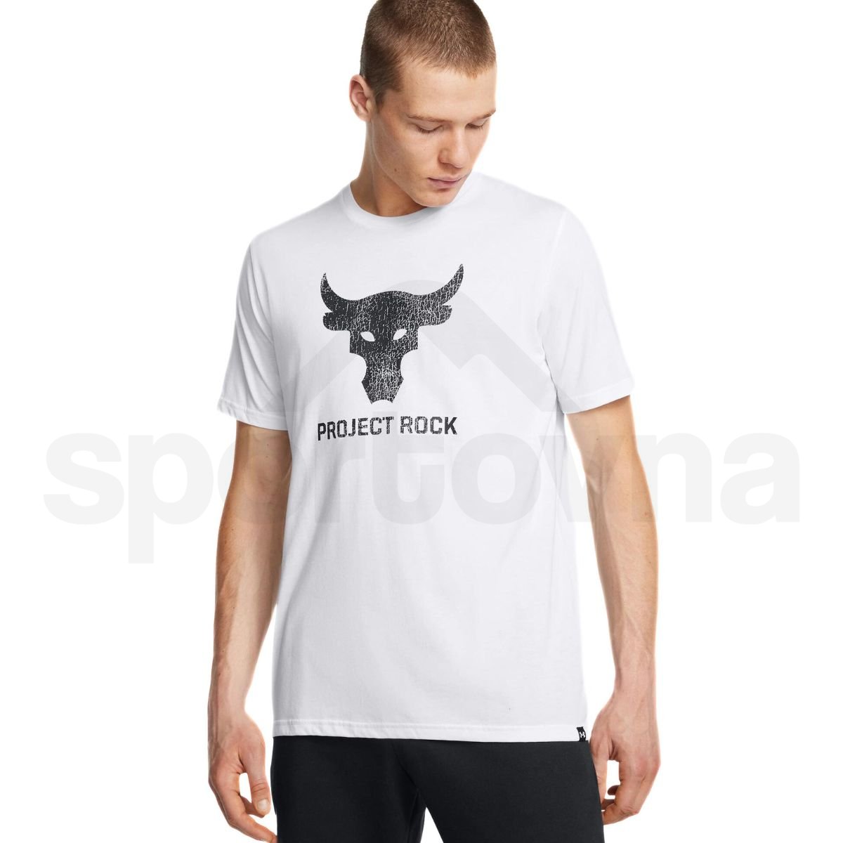 Tričko Under Armour UA Project Rock Payoff Graphic SS M - biela