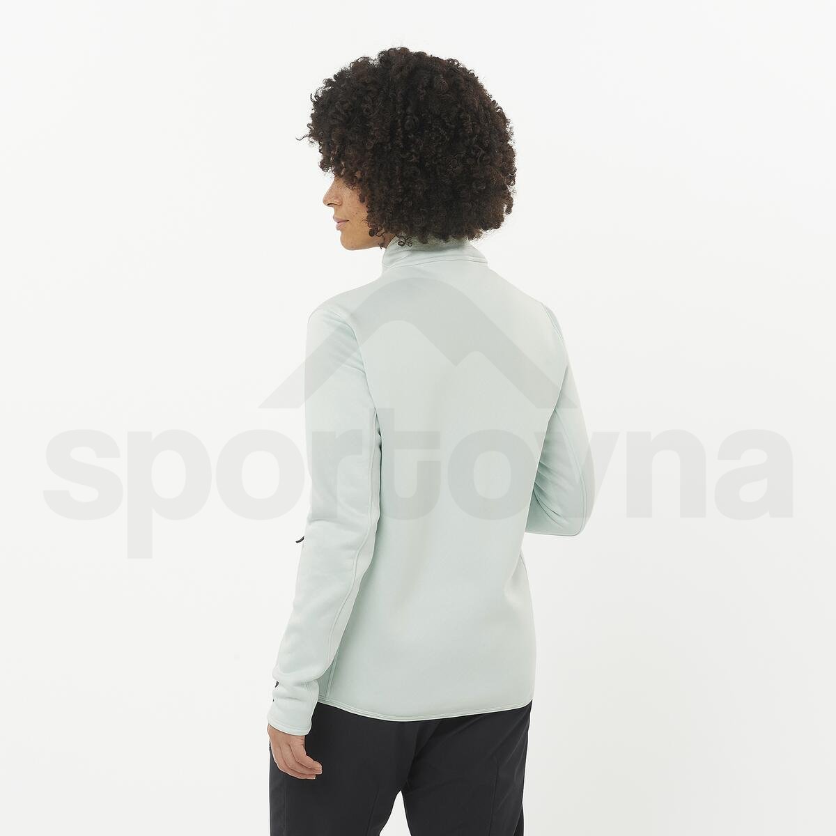 Mikina Salomon Essential Midfleece FZ W - modrá