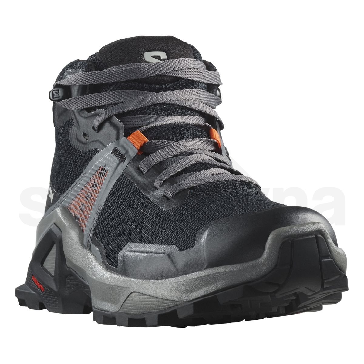 Salomon X Raise Mid GTX J - čierna/sivá/oranžová