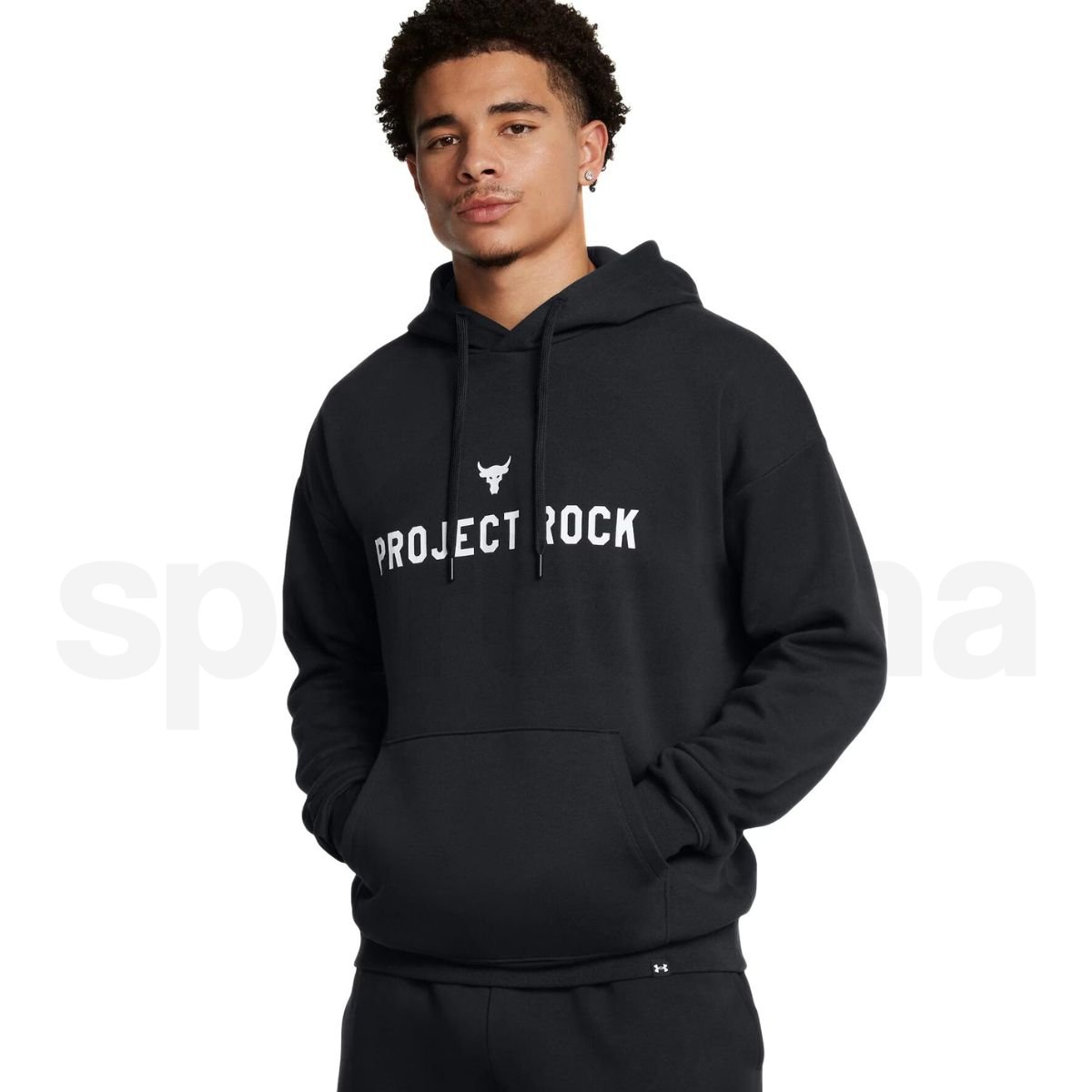 Mikina Under Armour Project Rock Icon Fleece Hoodie M - černá