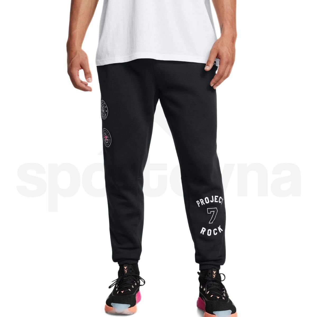 Tepláky Under Armour Project Rock Icon Fleece Jogger Q3 M - čierna