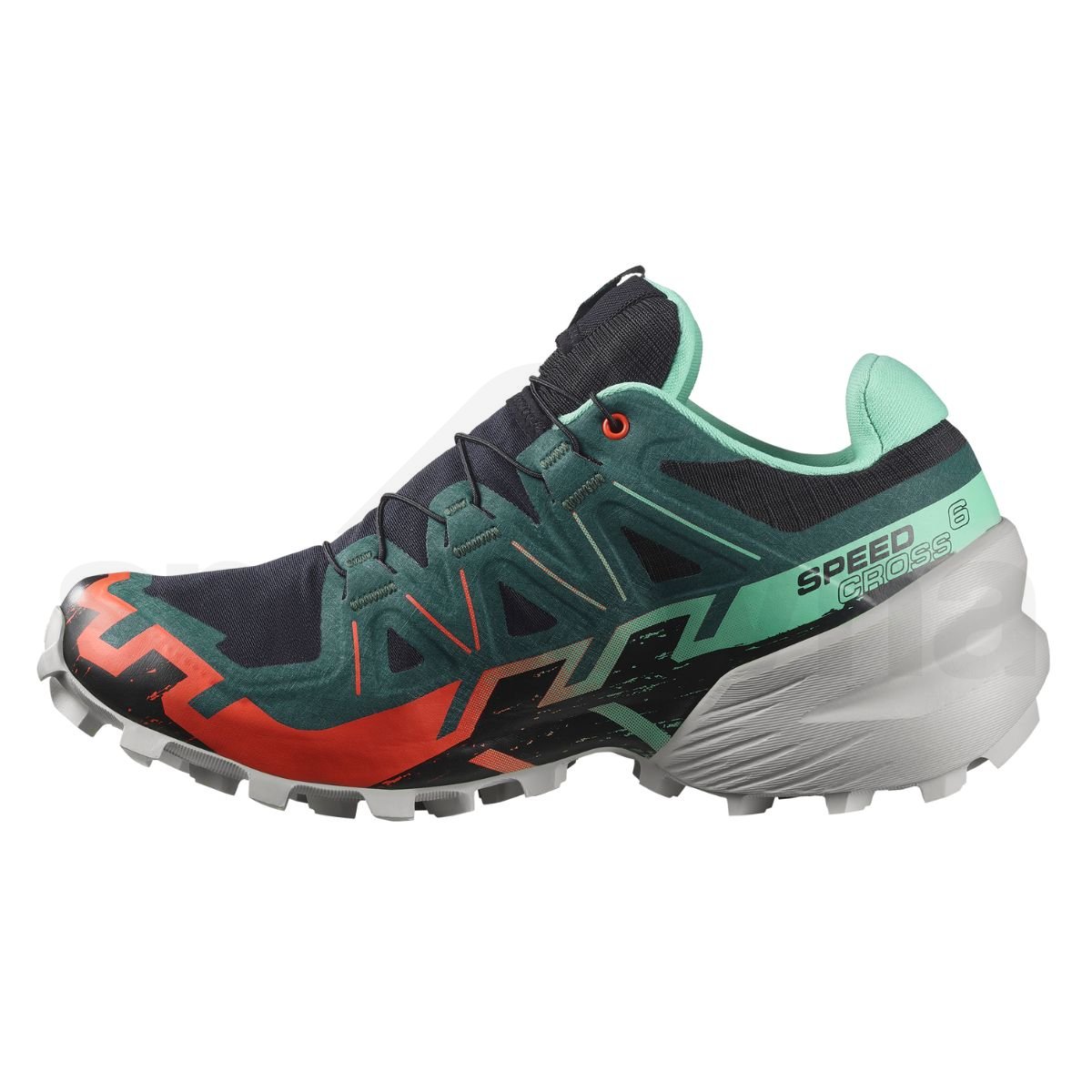 Кросівки Salomon Speedcross 6 GTX W - чорний / зелений / червоний