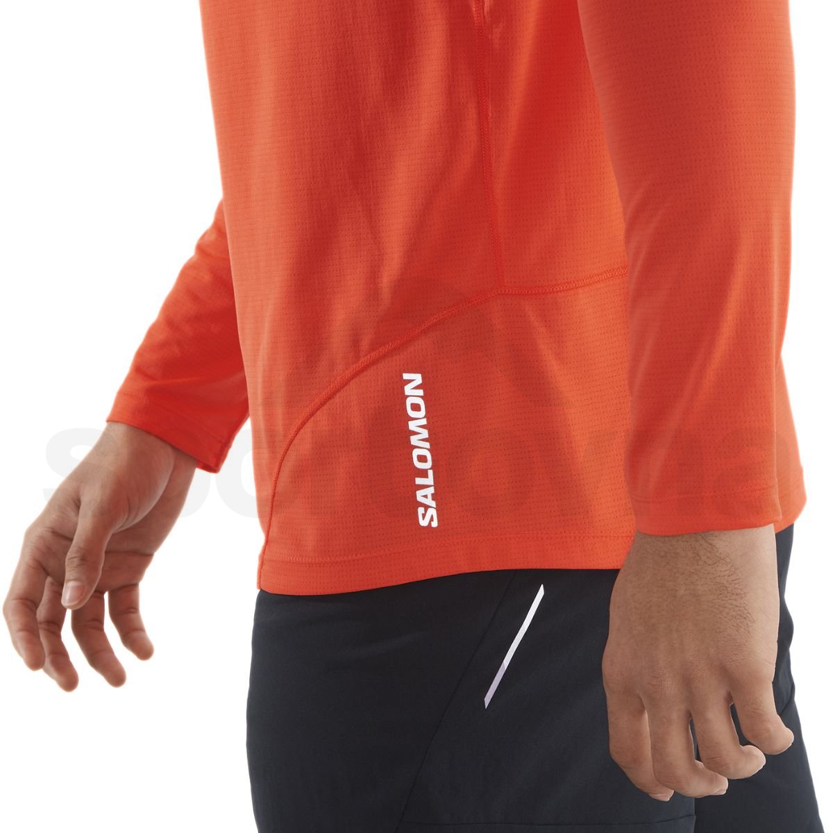 Футболка Salomon Cross Run LS Tee M - червоний