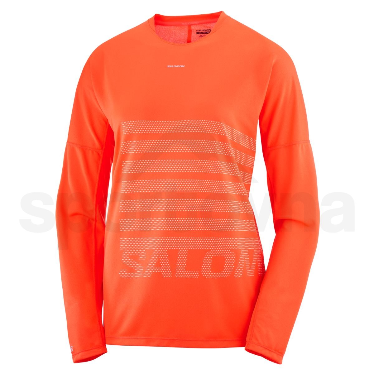 Tričko Salomon Sense Aero LS Tee GFX W - oranžová