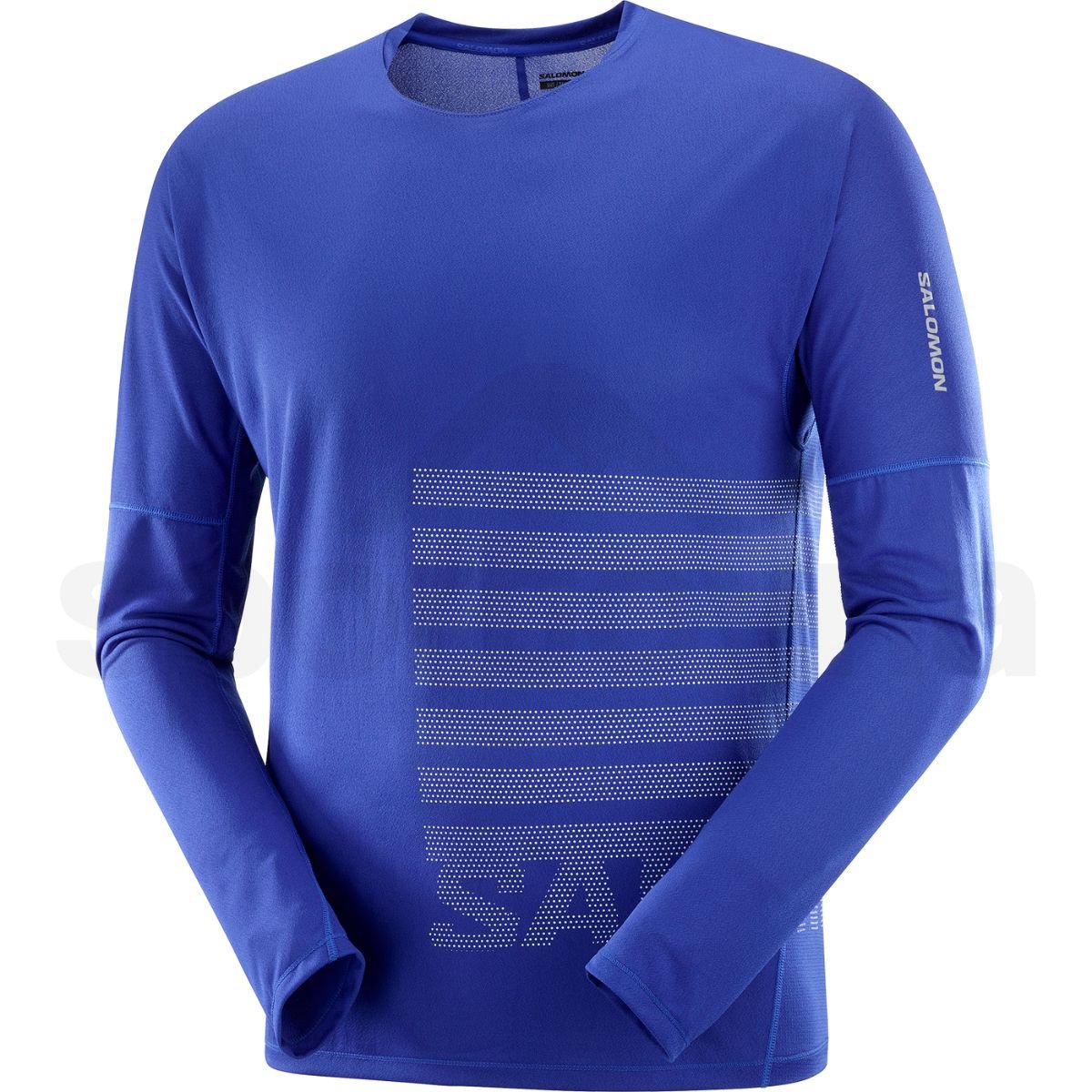 Футболка Salomon Sense Aero LS Tee GFX M - синій