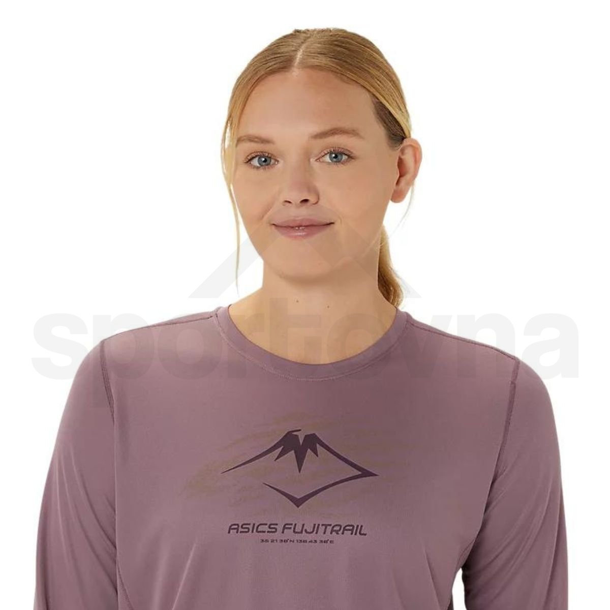 Tričko Asics Fujitrail Logo LS Top W - fialová