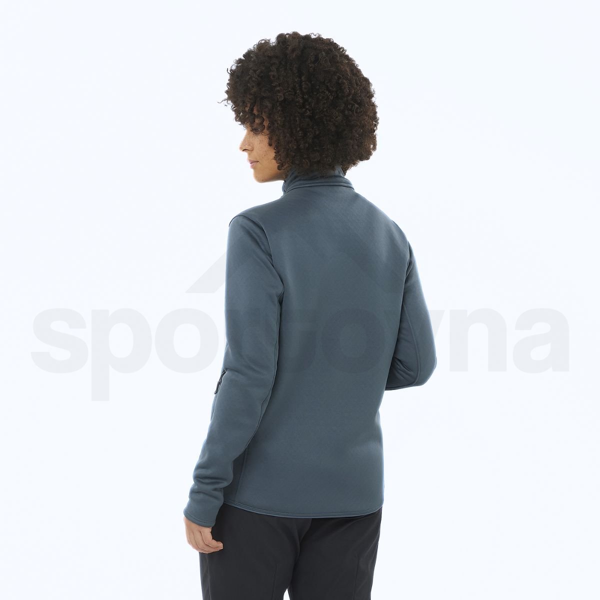 Mikina Salomon Essential Midfleece FZ W - modrá