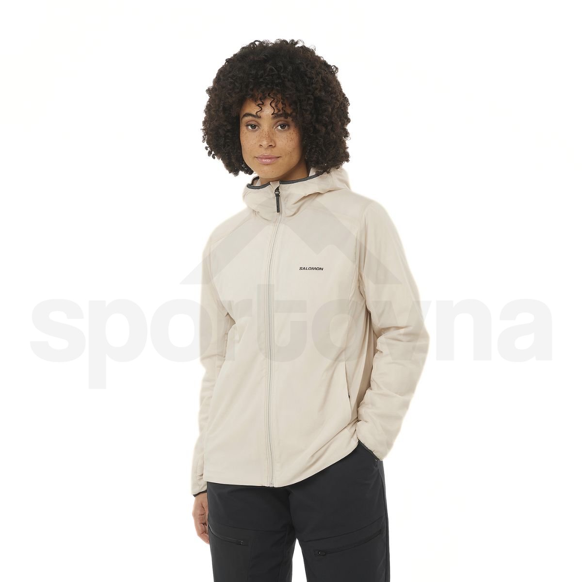 Bunda Salomon Mountain Flex Jacket Hood W - béžová