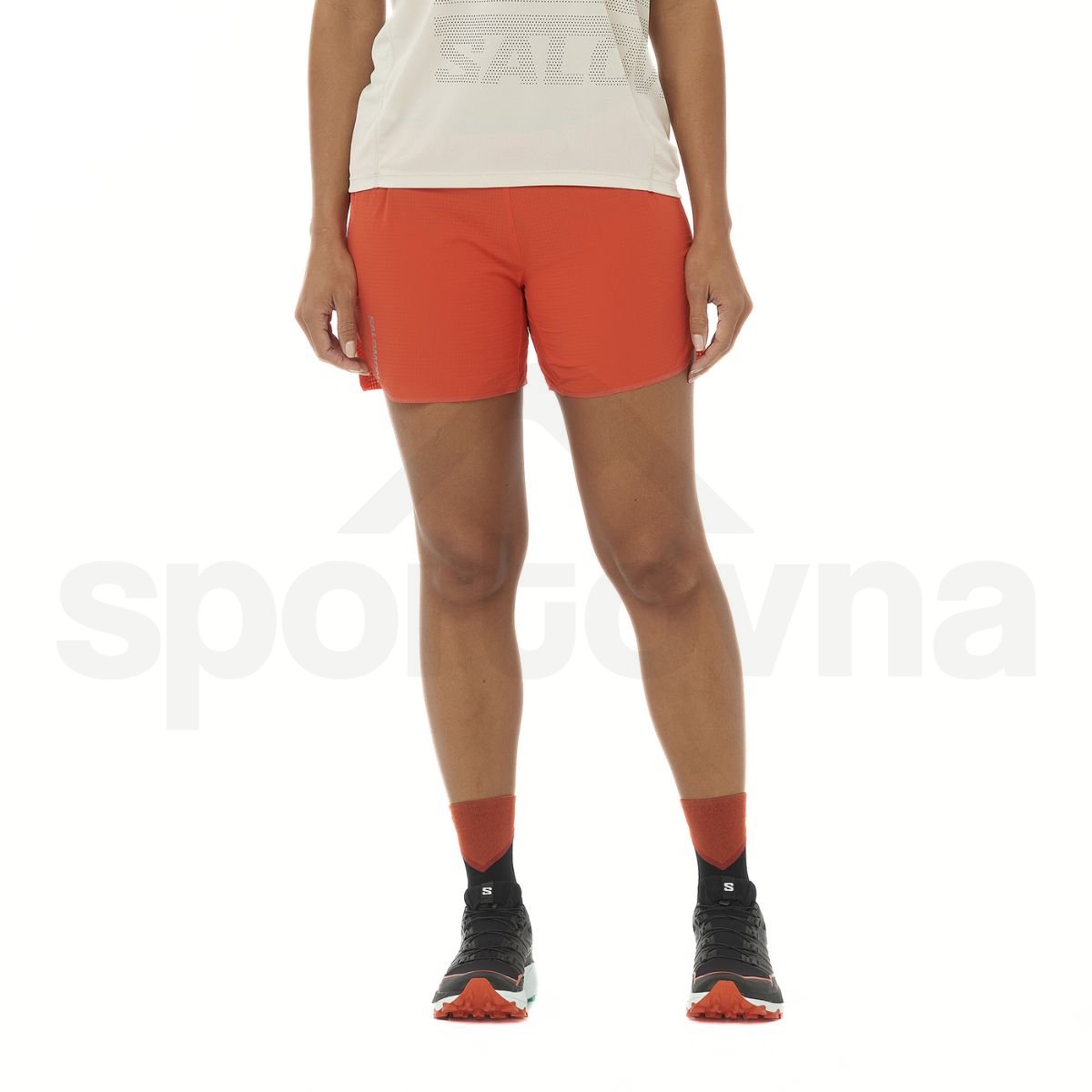 Kraťasy Salomon Sense Aero 5'' Shorts W - červená