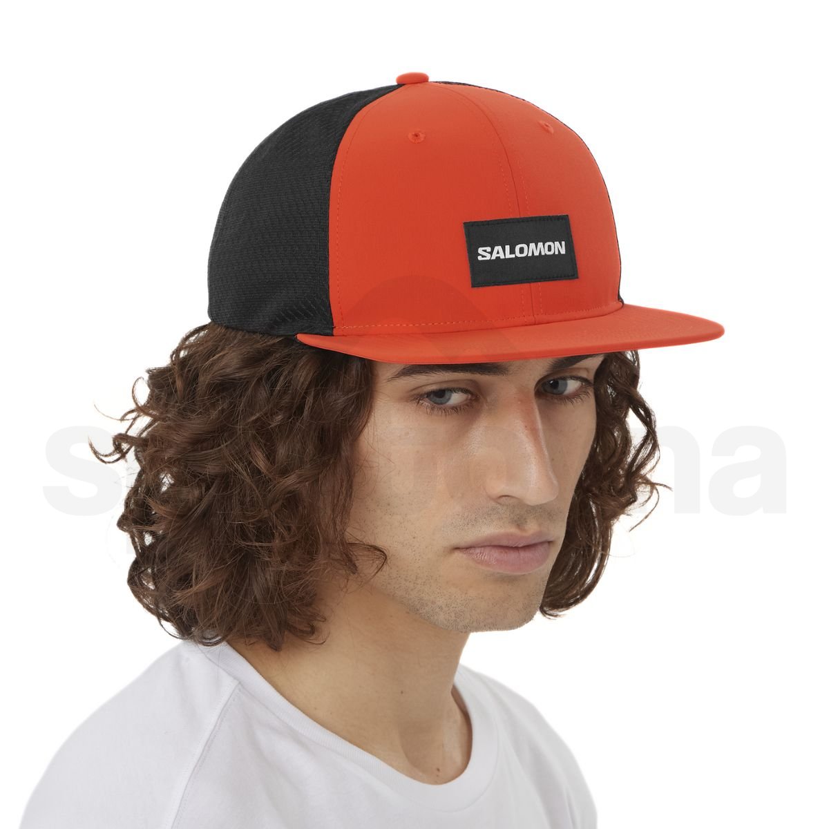 Бейсболка Salomon Trucker Flat Cap - червона