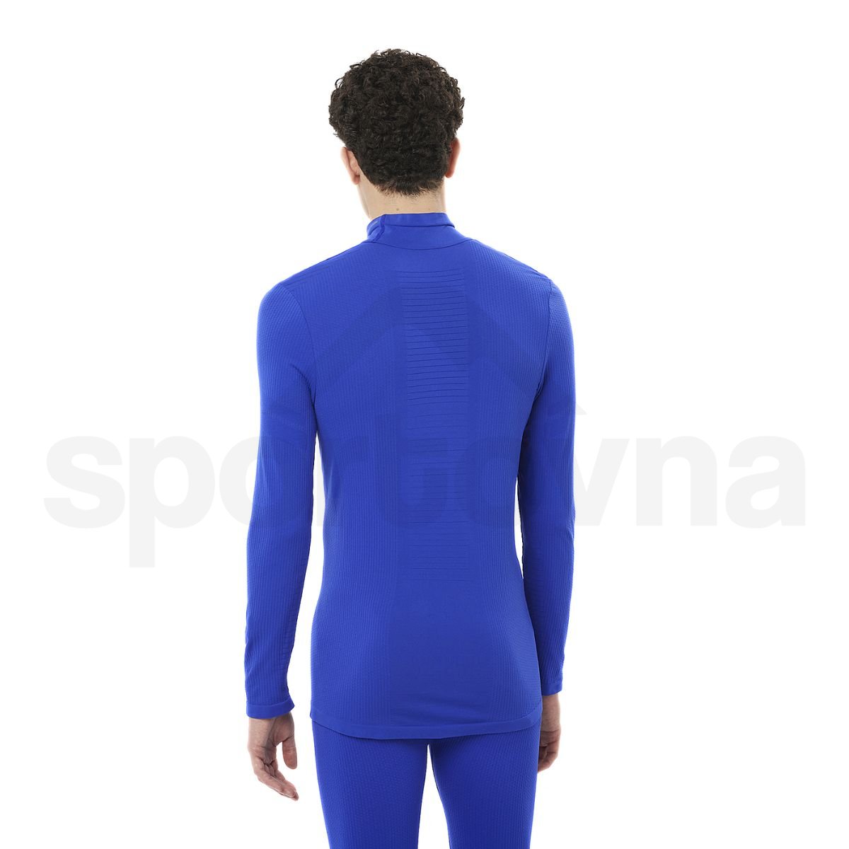 Tričko Salomon Essential Warm LS Top M - modrá