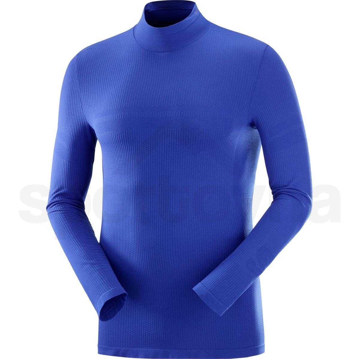 Tričko Salomon Essential Warm LS Top M - modrá