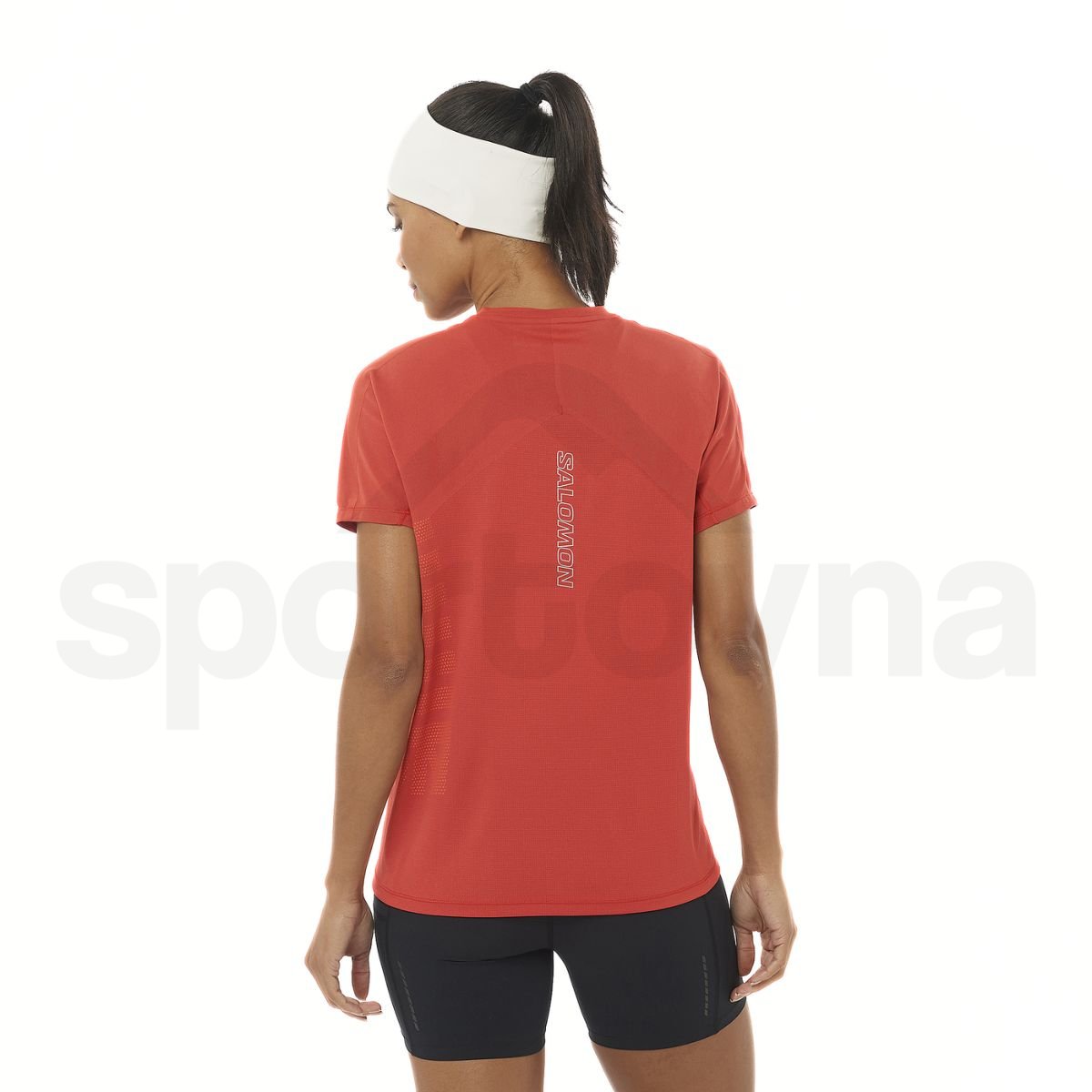 Salomon Sense Aero SS Tee GFX W - помаранчевий