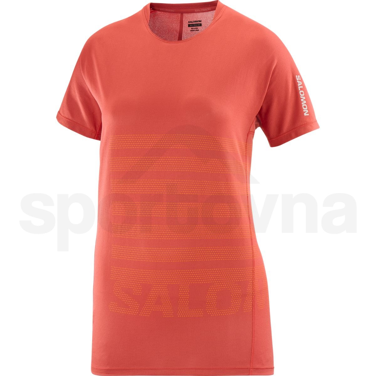 Salomon Sense Aero SS Tee GFX W - помаранчевий