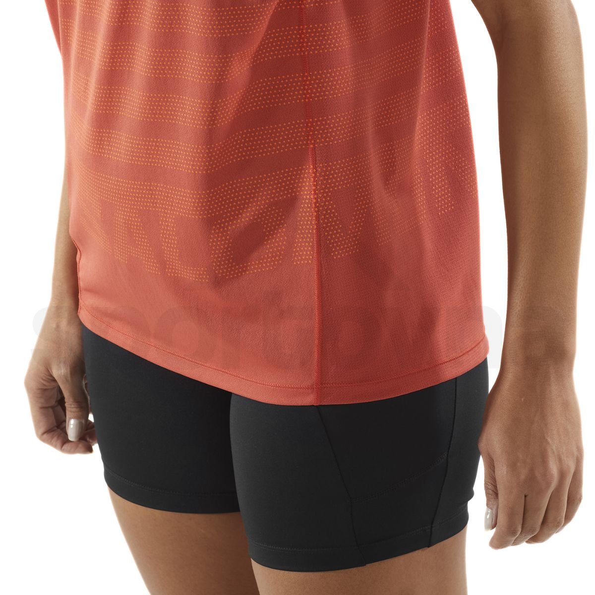 Salomon Sense Aero SS Tee GFX W - oranžová