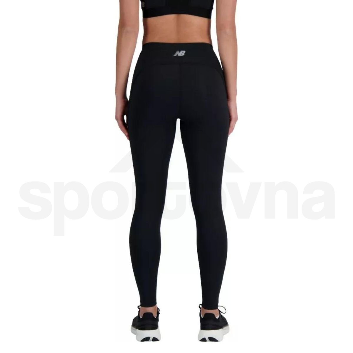 Legíny New Balance Sleek Pocket High Rise Legging 27" W - černá