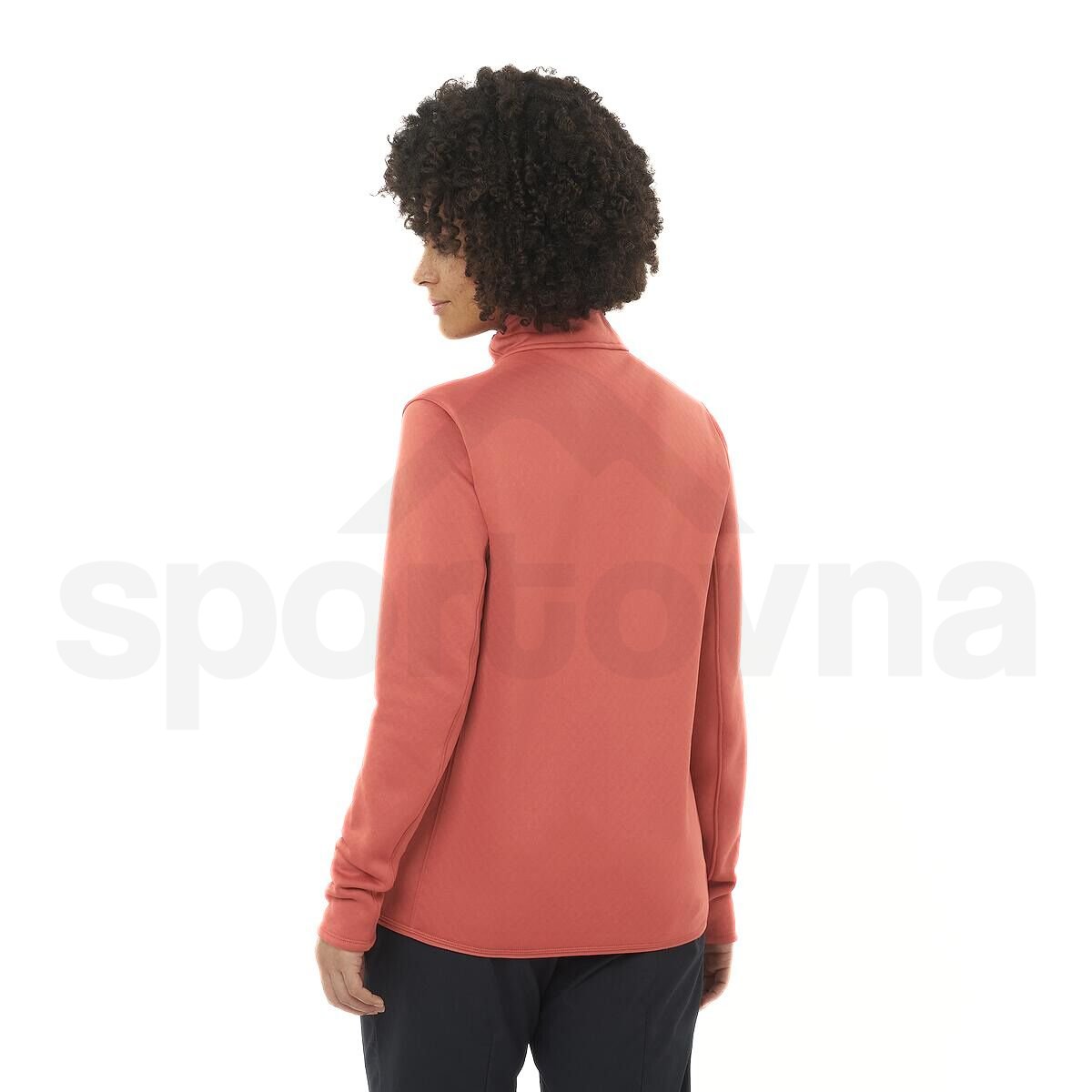 Mikina Salomon Essential Midfleece FZ W - oranžová