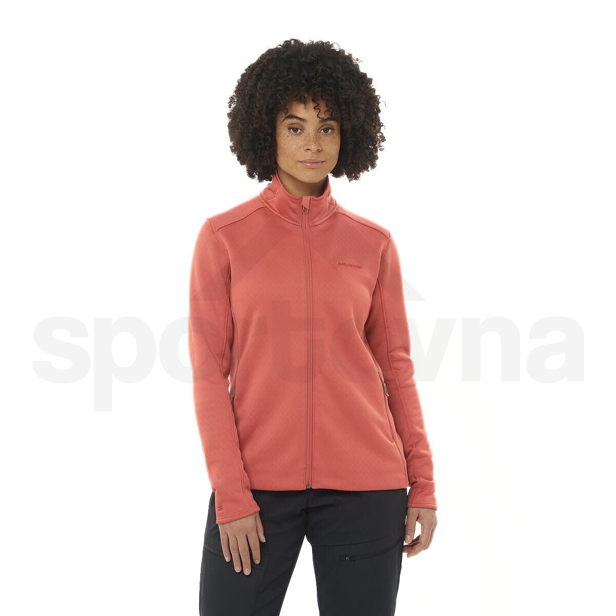 Mikina Salomon Essential Midfleece FZ W - oranžová