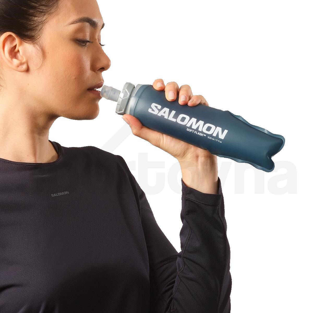 Fľaša Salomon Soft Flask 500ml 17oz Ultra - sivá